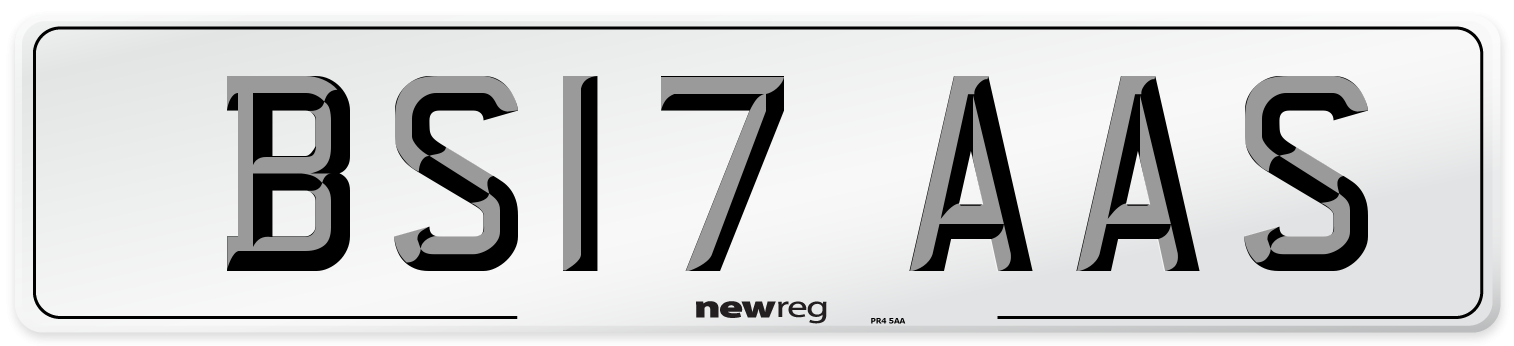 BS17 AAS Number Plate from New Reg
